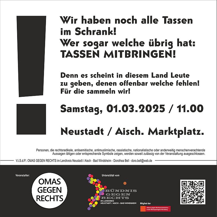 Wir haben noch alle Tassen im Schrank!