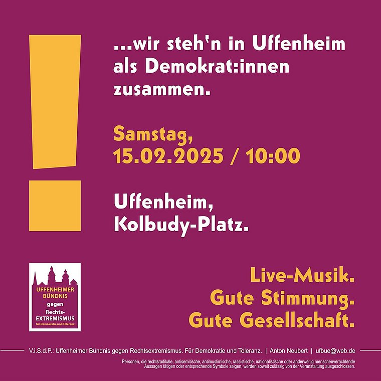 Live Musik. Gute Stimmung. Gute Gesellschaft. 