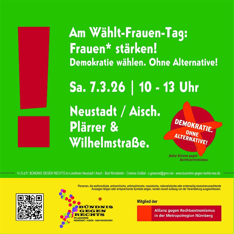 Demokratie wählen. Ohne Alternative!